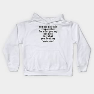 the king martin Kids Hoodie